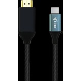 i-tec USB-C > HDMI adapter Zwart, 2 meter, 4K 60 Hz