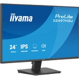 iiyama ProLite X2497HSU-B1 23.8" monitor Zwart, 120 Hz, HDMI, DisplayPort, USB-C, Audio