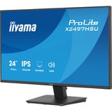 iiyama ProLite X2497HSU-B1 23.8" monitor Zwart, 120 Hz, HDMI, DisplayPort, USB-C, Audio