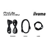 iiyama ProLite X2497HSU-B1 23.8" monitor Zwart, 120 Hz, HDMI, DisplayPort, USB-C, Audio