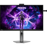 AOC AGON PRO AG276QSG2 27" gaming monitor Zwart/grijs, HDMI, DisplayPort, USB, Audio, 360 Hz