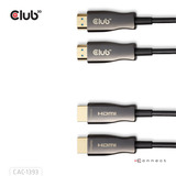 Club 3D HDMI Hybrid AOC kabel 8K60Hz/4K120Hz 50m Zwart