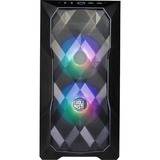 Cooler Master MasterBox TD300 Mesh mini tower behuizing Zwart | 2x USB-A | RGB | Tempered Glass