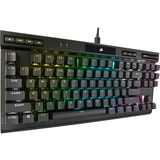 Corsair K70 RGB TKL CHAMPION SERIES, gaming toetsenbord Zwart, BE Lay-out, Corsair OPX, RGB leds, TKL, PBT double-shot
