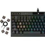 Corsair K70 RGB TKL CHAMPION SERIES, gaming toetsenbord Zwart, BE Lay-out, Corsair OPX, RGB leds, TKL, PBT double-shot