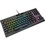 Corsair K70 RGB TKL CHAMPION SERIES mechanisch gaming toetsenbord Zwart, BE lay-out (AZERTY), Corsair OPX, 80% (TKL)	, RGB leds, TKL, PBT double-shot