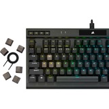 Corsair K70 RGB TKL CHAMPION SERIES mechanisch gaming toetsenbord Zwart, BE lay-out (AZERTY), Corsair OPX, 80% (TKL)	, RGB leds, TKL, PBT double-shot