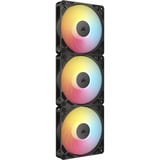 Corsair RS120-R ARGB 120mm PWM Reverse Fans Triple Pack case fan Zwart, 3 Pack, Reverse, 120 mm