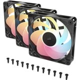 Corsair RS120-R ARGB 120mm PWM Reverse Fans Triple Pack case fan Zwart, 3 Pack, Reverse, 120 mm