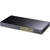 Cudy 16-GbE PoE+ Switch with 2 Uplink SFP Zwart