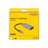 DeLOCK USB-C 3.1 Gen 1 (male) > HDMI + HD adapter Grijs, 0,2 meter, 8K