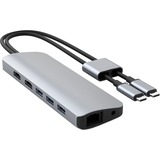 Hyper HyperDrive VIPER 10-in-2 USB-C Hub dockingstation Zilver