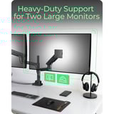 ICY BOX IB-MS702-T monitorarm Zwart