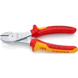 KNIPEX Kracht-zijsnijtang 7406180 kniptang Rood/geel