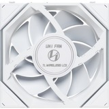 Lian Li UNI FAN TL 120 LCD Wireless RGB case fans Wit, 3 stuks, 120 x 124 x 28 mm, PWM, 1x 9-pin USB, incl. controller