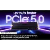 Samsung 9100 PRO Heatsink 2 TB SSD MZ-VAP2T0CW, PCIe Gen 5.0 x4, NVMe 2.0