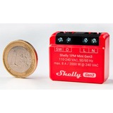 Shelly Plus 1PM Mini Gen3 relais Rood/zwart, Wifi