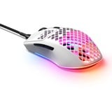 SteelSeries Aerox 3 Snow 2022 gaming muis Wit, 8500 dpi, RGB leds