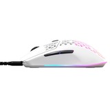 SteelSeries Aerox 3 Snow 2022 gaming muis Wit, 8500 dpi, RGB leds