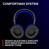 SteelSeries Arctis Nova 7P over-ear gaming headset Zwart/blauw, 2,4 GHz, Bluetooth, Pc, PlayStation 4, PlayStation 5, Nintendo Switch, Meta Quest 2