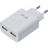 i-tec USB Power Charger 2 Port 2.4A Wit