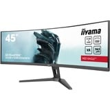 iiyama G-Master Red Eagle GCB4580DQSN-B1 45" Curved UltraWide gaming monitor Zwart, HDMI, DisplayPort, USB, RJ45 (LAN), Audio, AMD Free-Sync