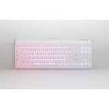 Ducky One 3 Classic Pure White TKL, toetsenbord Wit, US lay-out, Cherry MX Red, RGB led, Double-shot PBT, Hot-swappable, QUACK Mechanics, 80%