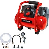 Einhell Compressor TE-AC 36/6/8 Li OF Set - Solo Rood/zwart, Accu en oplader niet inbegrepen