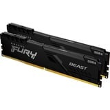 Kingston FURY 16 GB DDR4-3200 (2x 8 GB) Kit werkgeheugen Zwart, KF432C16BBK2/16, Beast, XMP 2.0