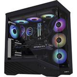 Lian Li Vector V100 midi tower behuizing Zwart | 2x USB-A | 1x USB-C | RGB | Tempered Glass