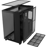 NZXT H9 Flow midi tower behuizing Zwart | 2x USB-A | 1x USB-C | Tempered Glass