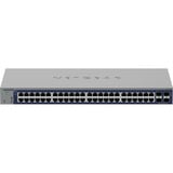 Netgear 48-poorts Gigabit Smart switch met 4 SFP+ poorten Grijs, 10 Gb, Insight cloudbeheer
