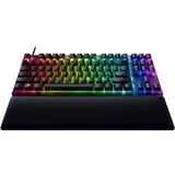 Razer Huntsman V2 TKL, gaming toetsenbord Zwart, FR lay-out, Razer Clicky Optical (Purple), RGB leds, TKL, PBT double-shot