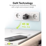 goobay 45W GaN USB-C PD Nano Multiport snellader Zwart, 1x USB-C