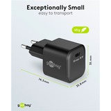 goobay 45W GaN USB-C PD Nano Multiport snellader Zwart, 1x USB-C