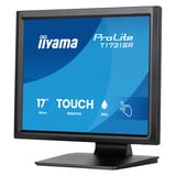 iiyama ProLite T1731SR-B2S 17" touchscreen monitor Zwart, VGA, HDMI, DisplayPort, Audio, Touch
