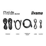 iiyama ProLite T1731SR-B2S 17" touchscreen monitor Zwart, VGA, HDMI, DisplayPort, Audio, Touch