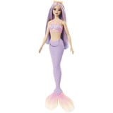 Barbie Dreamtopia - Zeemeerminpop - Lila haar en een paarse staart 