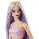 Barbie Dreamtopia - Zeemeerminpop - Lila haar en een paarse staart 