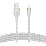 Belkin BOOSTCHARGE PRO Flex USB-A-kabel met Lightning-connector Wit, 2 m