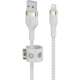 Belkin BOOSTCHARGE PRO Flex USB-A-kabel met Lightning-connector Wit, 2 m