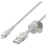 Belkin BOOSTCHARGE PRO Flex USB-A-kabel met Lightning-connector Wit, 2 m