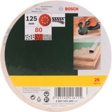 Bosch Schuurbladenset voor excenterschuurmachines 25-delig schuurpapier Korrel 80