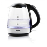 Domo Glazen waterkoker DO9218WK Transparant/zwart, 1,2 l