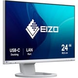 EIZO FlexScan EV2490-WT 24" monitor Wit, HDMI, DisplayPort, 3x USB-A 3.2 (5 Gbit/s), USB-B, 2x USB-C, RJ-45