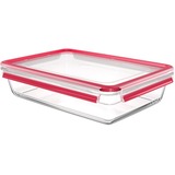 Emsa Clip & Close Glazen vershoudbakje 3,0 L doos Transparant/rood