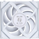 Lian Li UNI FAN SL120 LCD Wireless Reverse Blade RGB case fans Wit, 3 stuks, 120 x 124.5 x 28 mm, PWM