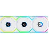 Lian Li UNI FAN SL120 LCD Wireless Reverse Blade case fan Wit, 3 stuks, 4-pin PWM fan-connector