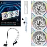 Lian Li UNI FAN SL120 LCD Wireless Reverse Blade case fan Wit, 3 stuks, 4-pin PWM fan-connector