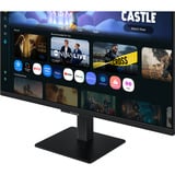 Samsung Smart Monitor M5 M50F 27" Zwart, 2x HDMI, 2x USB-A, Wi-Fi 5, BT